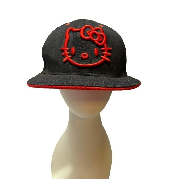 Hello Kitty Black Red New Era Hat Baseball SnapBack Cap - Picture 1 of 7